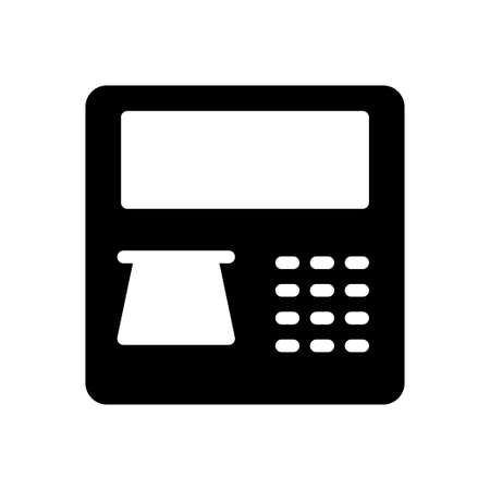 banking vector glyph colour iconのイラスト素材