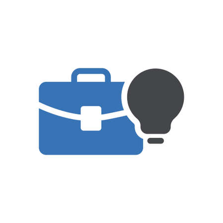 portfolio vector glyph flat  iconのイラスト素材