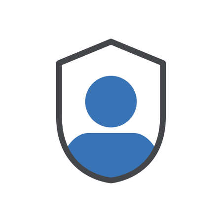 account vector glyph flat  iconのイラスト素材