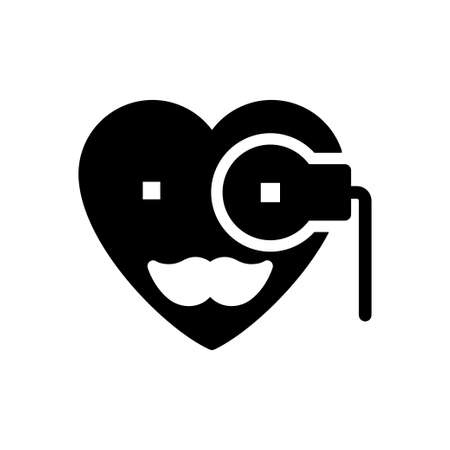 search vector glyph flat iconのイラスト素材