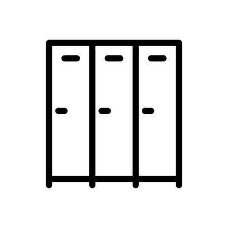 lockup vector thin line iconのイラスト素材