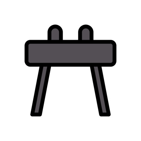 gym vector color line iconのイラスト素材