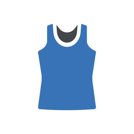 singlet vector glyph colour iconのイラスト素材