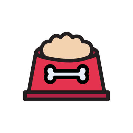 dog food  vector illustrationのイラスト素材