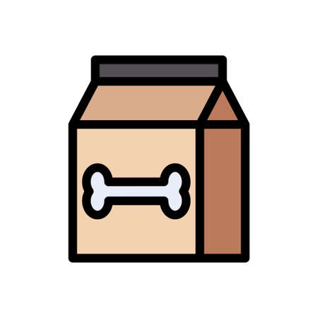 dog food  vector illustrationのイラスト素材