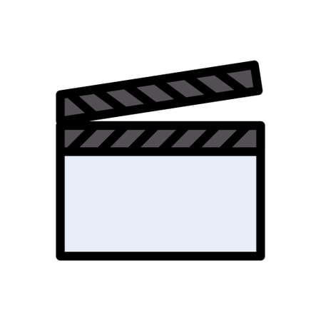 clapping boardのイラスト素材