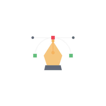 design vector flat color iconのイラスト素材
