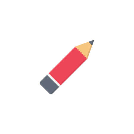 pencil vector flat color iconのイラスト素材