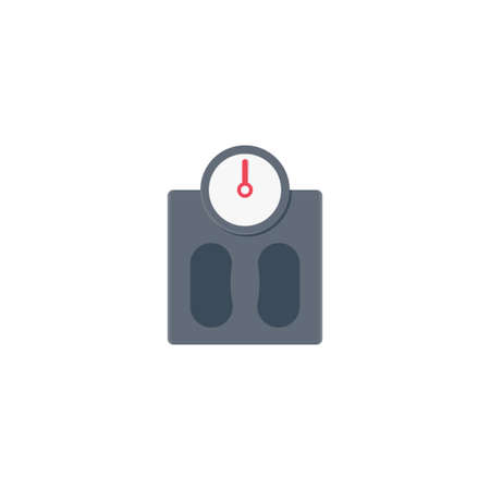 scale vector flat color iconのイラスト素材