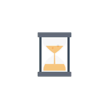 hourglass vector flat color iconのイラスト素材