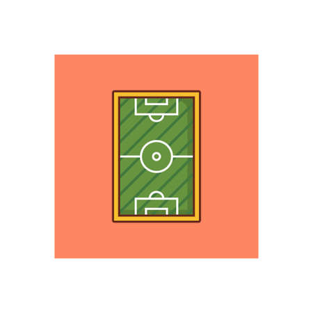 pitch vector line flat iconのイラスト素材