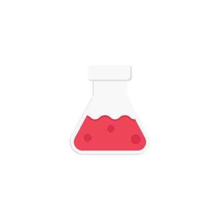 flask vector flat colour iconのイラスト素材