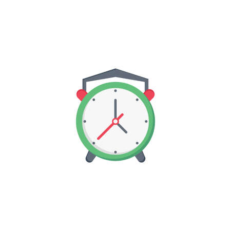 clock vector flat colour iconのイラスト素材