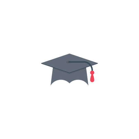 graduation vector colour flat iconのイラスト素材