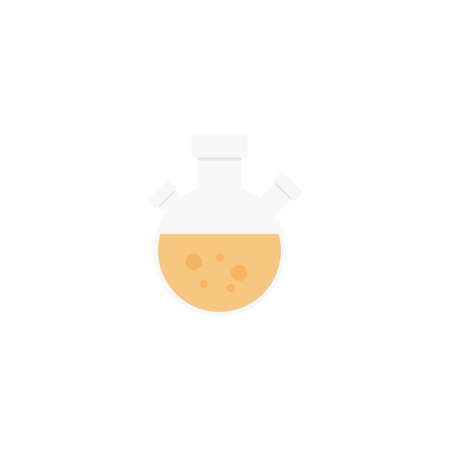 beaker vector color flat iconのイラスト素材
