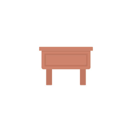 desk vector colour flat iconのイラスト素材