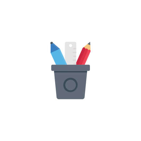 pencil vector colour flat iconのイラスト素材
