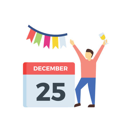 Yeah, today is Christmas.のイラスト素材