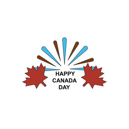 Happy Canada Day.のイラスト素材