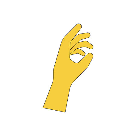 The hand shows the feminine hand.のイラスト素材