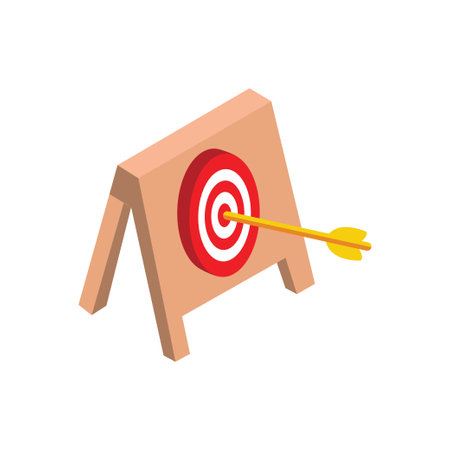 target Vector illustration on a transparent background. Premium quality symbols. Flat icons for concept and graphic design.のイラスト素材