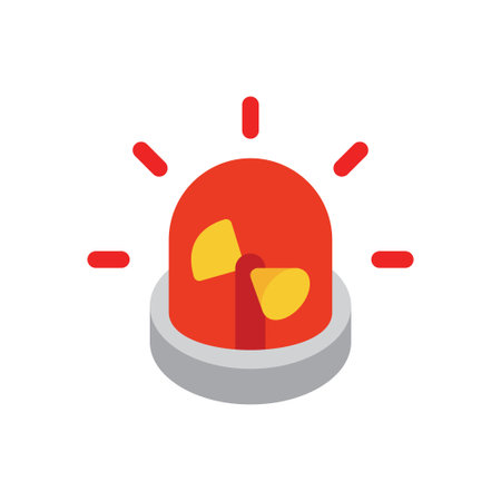 siren Vector illustration on a transparent background. Premium quality symbols. Flat icons for concept and graphic design.のイラスト素材