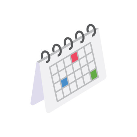 calendar Vector illustration on a transparent background. Premium quality symbols. Flat icons for concept and graphic design.のイラスト素材