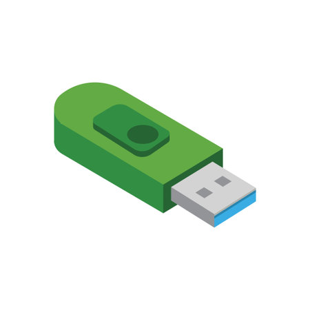 usb Vector illustration on a transparent background. Premium quality symbols. Flat icons for concept...