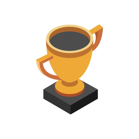 trophy Vector illustration on a transparent background. Premium quality symbols. Flat icons for concept and graphic design.のイラスト素材