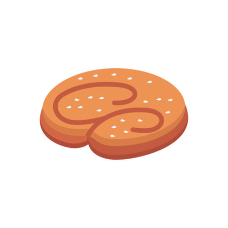 cookies Vector illustration on a transparent background. Premium quality symbols. Flat icons for concept and graphic design.のイラスト素材