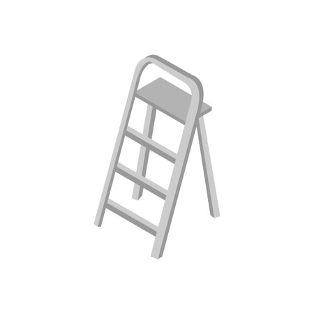 ladder Vector illustration on a transparent background. Premium quality symmbols. Vector line flat icons for concept and graphic design.のイラスト素材