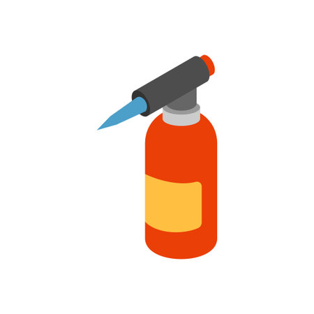blowtorch Vector illustration on a transparent background. Premium quality symmbols. Vector line flat icons for concept and graphic design.のイラスト素材