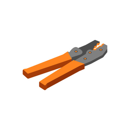 wire cutter Vector illustration on a transparent background. Premium quality symmbols. Vector line flat icons for concept and graphic design.のイラスト素材