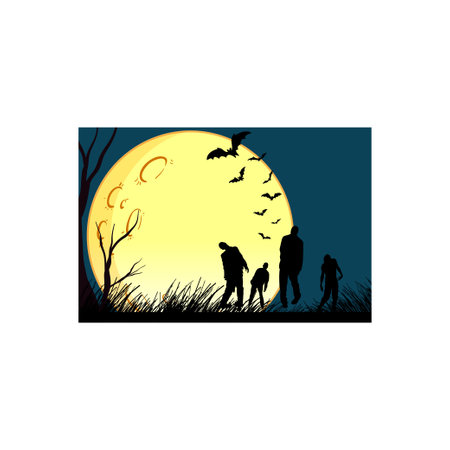 Zombies are scary.のイラスト素材