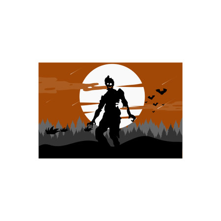 Zombies are scary.のイラスト素材