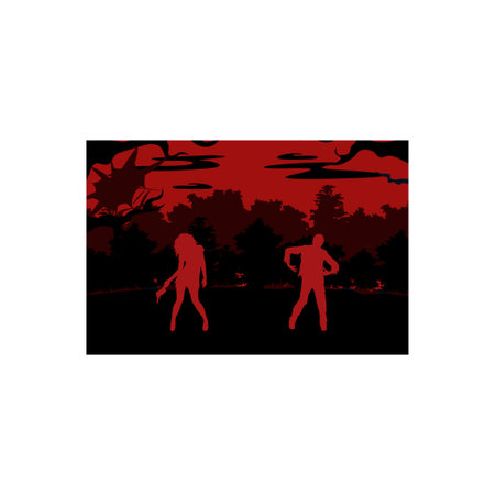 Zombies are running.のイラスト素材