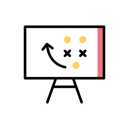 strategy Vector illustration on a transparent background. Premium quality symmbols. Line Color vector icons for concept and graphic design.のイラスト素材