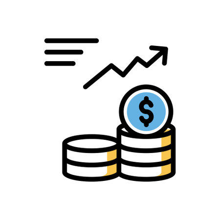 Dollar Vector illustration on a transparent background. Premium quality symmbols. Line Color vector icons for concept and graphic design.のイラスト素材