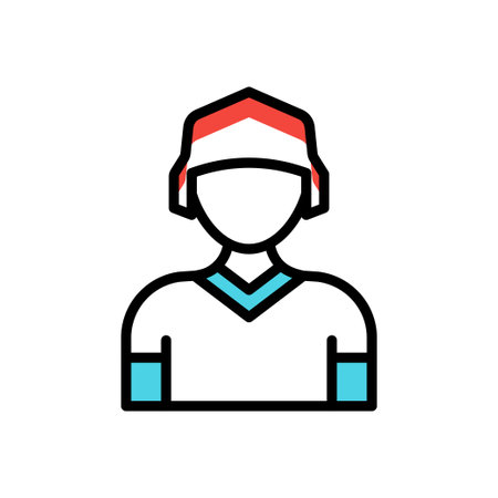 umpire Vector illustration on a transparent background. Premium quality symmbols. Line Color vector icons for concept and graphic design.のイラスト素材