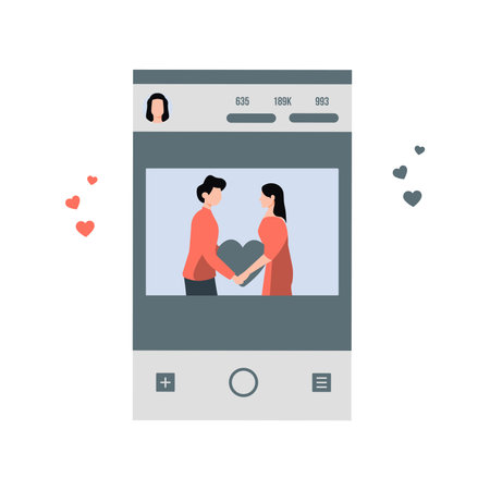 The couple is dating online.