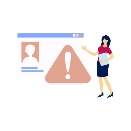 A girl is showing a user profile on a web page.