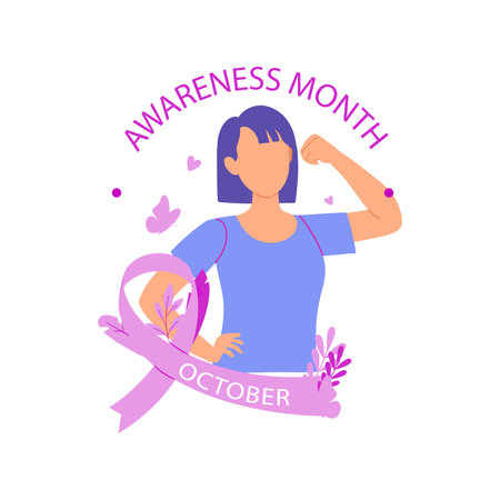 The girl is feeling active.のイラスト素材