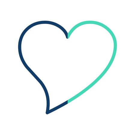 Heart Vector Icon White Backgroundのイラスト素材