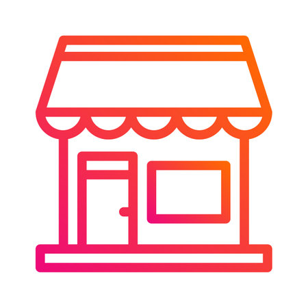 Shop Vector Icon design Illustrationのイラスト素材