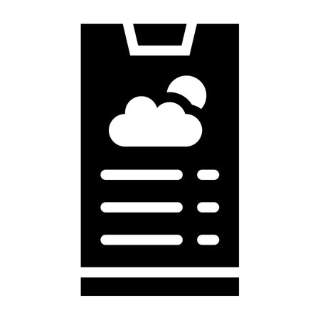 Weather app Vector Icon Design Illustrationのイラスト素材