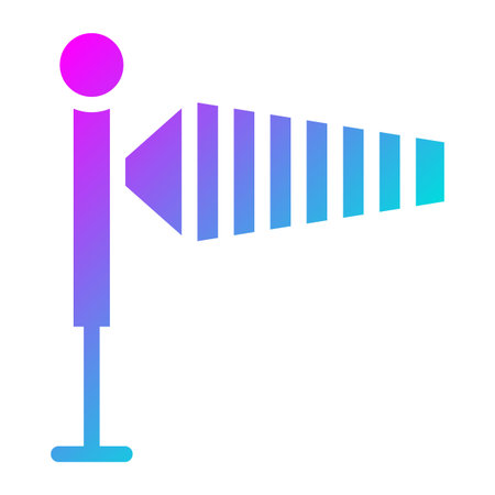 Wind Sign Vector Icon Design Illustration