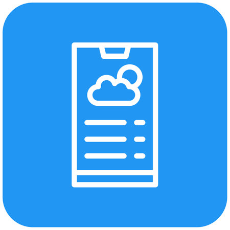 Weather app Vector Icon Design Illustrationのイラスト素材