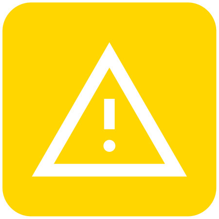Warning Vector Icon Design Illustrationのイラスト素材