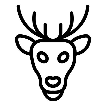 Deer Vector Icon Design Illustrationのイラスト素材