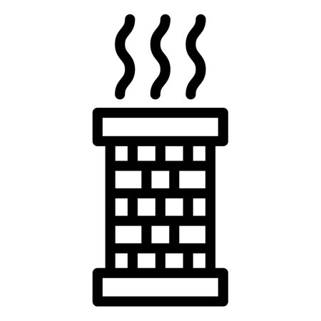 Chimney Vector Icon Design Illustrationのイラスト素材